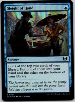 Magic the Gathering Foil Sleight of Hand Wilds of Eldraine MTG Free Shipping - Image 1