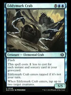 Eddymurk Crab (foil) Bloomburrow NM+ *Mythic Relics* - Image 1