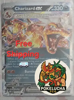 Pokemon TCG Charizard ex Double Rare Holo 125/197 - SV03: Obsidian Flames (OBF) - Image 1