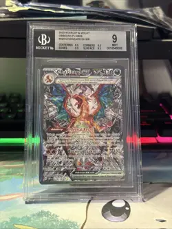 Charizard ex 223/197 Pokemon TCG Obsidian Flames SIR MINT BGS 9 - Image 2