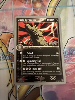 Pokemon Dark Tyranitar Takashi Yoneda 2005 World Championship Decks 19/109 NM - Image 1