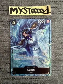 Carte One Piece Kuzan OP02-096 SR Alternate Art Paramount War English Card - Image 1