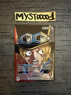 Carte One Piece Sabo OP05-001 Leader Alternate Art English Card TBE - Image 1
