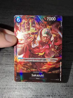 Carte One Piece Sakazuki OP02-099 SR Alternate Art English Card - Image 3