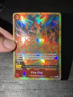 Carte One Piece Fire Fist OP03-018 R Alternate Art Pillars Of Strength English - Image 3