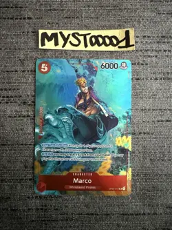 Carte One Piece Marco OP03-013 SR Alternate Art Pillars Of Strenght English Card - Image 1