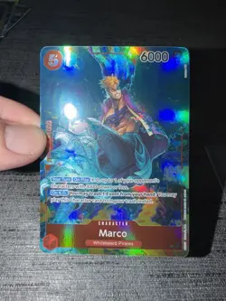 Carte One Piece Marco OP03-013 SR Alternate Art Pillars Of Strenght English Card - Image 3