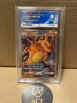 Pokemon TCG Charizard GX Black Star Promo Holo Card SM211 Hidden Fates Tin Ace 9 - Image 1