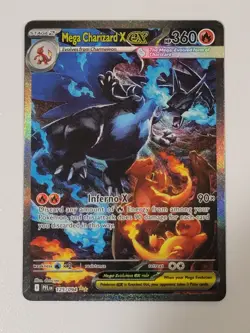 Mega Charizard X ex 125/094 Phantasmal Flames Pokemon card English TCG NEW - Image 1