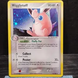 Pokemon Wigglytuff EX Crystal Guardians Holo Rare Card 13/100 HP90 2006 English - Image 1