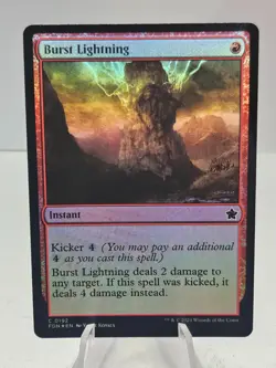 x1 Burst Lightning FDN Foundations MTG 192 FOIL COMMON M/NM 1x - Image 1