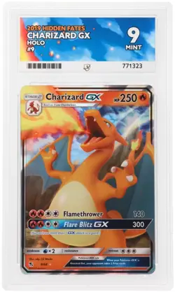 Pokemon TCG 2019 Hidden Fates Charizard Gx Holo 9/68 Ace 9 Mint - Image 3