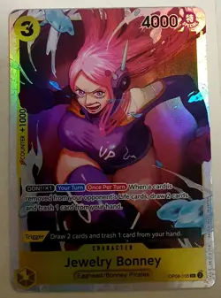 🔥 4x Jewelry Bonney OP08-105 SR - Playset - ONE PIECE TCG English 🔥 - Image 2