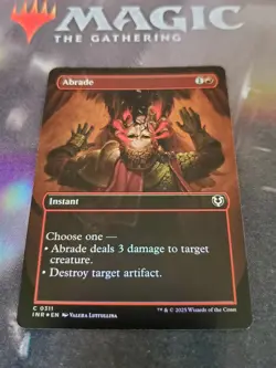 Mtg. Abrade. Foil Borderless. Innistrad Remastered. Pack Fresh - Image 1