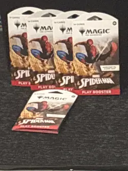 (1) Spiderman magic the gathering play booster pack - Image 1