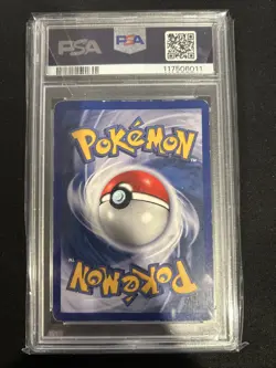 1999 Pokemon Base Set 1st Edition Shadowless 7 Hitmonchan Holo PSA 4 - Image 2
