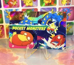 Pokemon HOLO Vintage Pocket Monsters Vending Prism Sticker 1998 Nintendo - Image 3