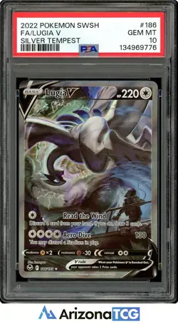 Pokemon 2022 Lugia V 186/195 Alt Art Silver Tempest GEM MINT PSA 10 - Image 1