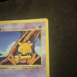 Pokemon TCG Abra Base Set Shadowless 43/102 1st Ed. 1999 Damaged - Image 4