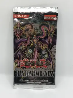 Yu-Gi-Oh! Phantom Darkness Booster Pack Wrapper Deutsch GEOFFNET! LEER! - Image 1