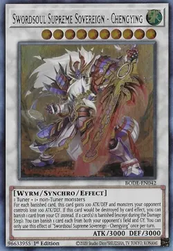 Swordsoul Supreme Sovereign - Chengying-Ultra Rare - 1st Edition - BODE-EN042... - Image 1