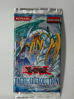 Yu-Gi-Oh! Tactical Evolution Booster Pack Wrapper Deutsch GEOFFNET! LEER! EMPTY! - Image 1
