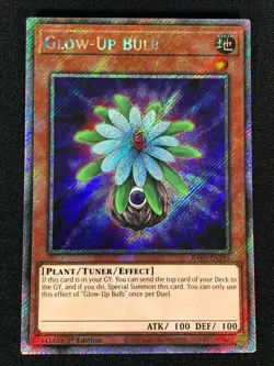 Yugioh Glow-Up Bulb RA03-EN245 1st Platinum Secret (NM) - Image 1