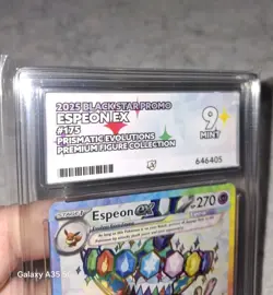 Pokemon TCG Espeon EX Prismatic Premium Collection Promo Card 175 Ace 9 Graded - Image 3