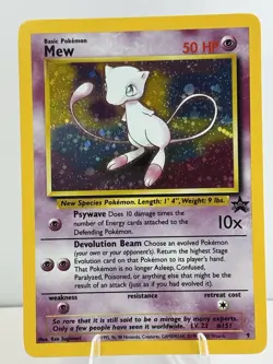 Mew 09/53 Wotc Black Star Promo Holo Rare Pokemon LP - Image 1