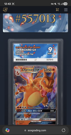 Pokemon Charizard GX SM211 Hidden Fates Black Star Promo - Ace Graded 9 - Image 5