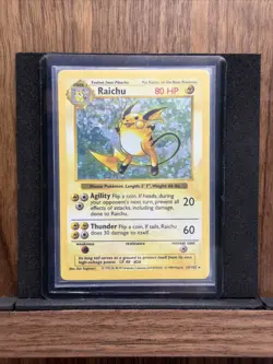 1999 Pokemon Raichu Shadowless Holo Base Set #14/102 ⚡ DAMAGED - Read - Image 1