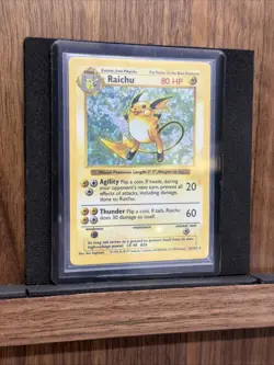 1999 Pokemon Raichu Shadowless Holo Base Set #14/102 ⚡ DAMAGED - Read - Image 3