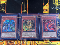 Mint Sacred Beast Cards (Hamon, Raviel, & Uria) Legendary Collection II Yu-Gi-Oh - Image 1