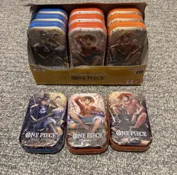 One Piece - TCG - Tin Pack Set Vol.2 TS-02 - Set of 12 tins ✅In Hand ✅Brand New - Image 1