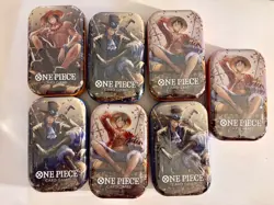 ONE PIECE CARD GAME - TIN PACK SET VOL. 2 (TS-02, OP13) x 7 SHIP NOW - Image 1