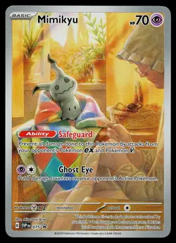 Pokemon Card - Mimikyu Scarlet & Violet Promo 075 Holo Illustration Rare - Image 1