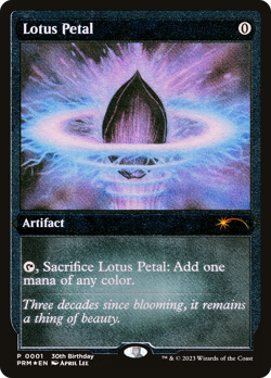 Lotus Petal (Foil Etched) [30th Anniversary Promos] Magic MTG - Image 1