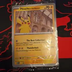 Pikachu At The Museum, Pokemon Natural History Museum Jumbo Promo - Image 1