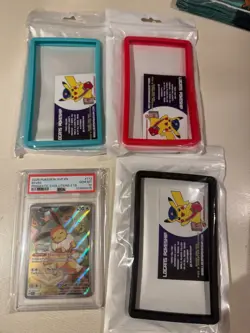 Pokemon Prismatic Evolutions ETB Eevee Promo 173 NM PSA 10 + 3 slab protectors - Image 1
