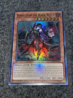 Yugioh! Diabellstar the Black Witch RA03-EN032 Ultimate Rare 1st Edition NM Holo - Image 2