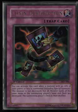 Yugioh Chain Destruction PSV-006 1st Edition Ultra Rare NM - Image 1