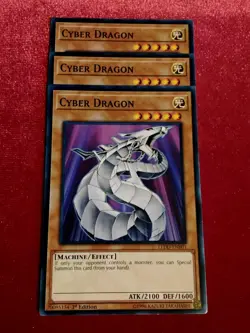 Yu-Gi-Oh! (x3) Cyber Dragon LEDD-ENB01 - 1st Edition - Unplayed Mint+ - Image 1