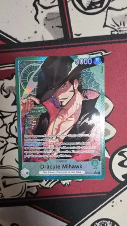 OP14-020 Dracule Mihawk Leader Alt Art One Piece TCG English Card - Image 1