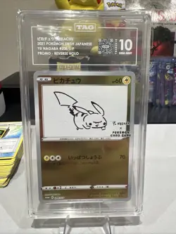 Pokemon Pikachu TCG Yu Nagaba Card, TAG 10 - Image 1