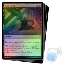 FOIL CAST DOWN X4 Commander Legends: Battle For Baldur's Gate Magic MTG CARD - Image 1
