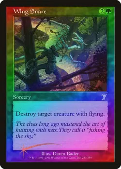 Wing Snare FOIL 7th Edition NM Green Uncommon MAGIC GATHERING CARD ABUGames - Image 1