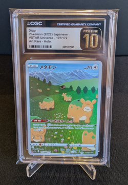 [AUS] Ditto 197/172 AR CGC PRISTINE 10 s12a Japanese Pokemon Card VSTAR Universe - Image 1