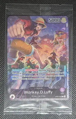 Monkey D Luffy PSA Magazine One Piece Promo Card OP05-060 English NM Fact Sealed - Image 1
