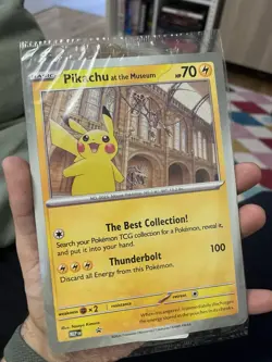 Pokemon TCG Promo Oversized Card - Pikachu at the Museum (Sealed) - UK - Image 2