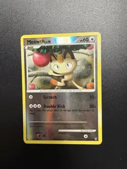 Pokemon TCG Meowth Supreme Victors 114/147 Reverse Holo Common 2009 Nintendo - Image 1